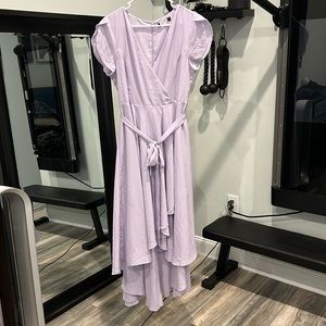 Lulus purple high low dress